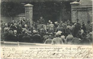 1898 Ausfahrt des Fürsten Bismarck in Friedrichsruh/ Otto von Bismarck. Photographie Max Priester. Lichtdruck Knackstedt & Näther (EK)