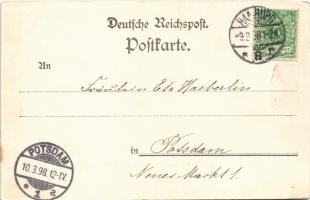 1898 Bismarck herceg kirándulása Friedrichsruhban/ Otto von Bismarck. Fotó: Max Priester. Fotóművész...