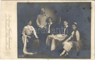 Erzherzog Franz Ferdinand von Oesterreich dEste mit Familie / Archduke Franz Ferdinand of Austria with Sophie, Duchess of Hohenberg and children (fl)
