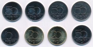 2018-2020. 50Ft Cu-Ni (5db, 3xklf emlékkiadás: Tűzoltóság, Családok éve, Jégkorong Világbajnokság) +...