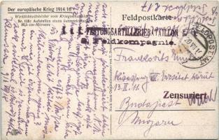 1916 Aufstellen eines österreichischen 30,5 cm-Mörsers. Wirklichkeitsbilder vom Kriegsschauplatz Nr....