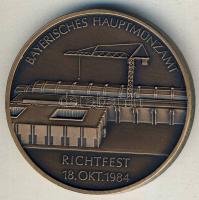 NSZK 1984. "Bajor Központi Pénzverde" Br emlékérem T:1