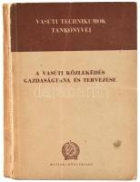 Halász Tibor, Vass László: A vasúti közlekedés gazdaságtana és tervezése. Bp., 1956, Műszaki Könyvkiadó. 374 p. Kiadói papírkötés, kissé sérült gerinccel, kopott borítóval.