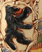 2 db berlini söröskorsó ón fedéllel. kopott, jelzett. m: 24cm