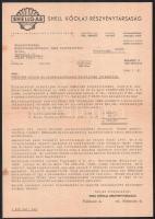 1944 Shell Kőolaj Részvénytársaság fejléces levele Ruszkiczay-Rüdiger Imre vezérezredesnek