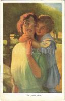 1918 The Frolic Hour Lady art postcard. Reinthal & Newman No. 455. s: Alfred James Dewey (EK)