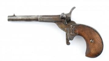 Női pisztoly. XIX. sz. Koronás beütő és U betű Működő állapotban 15 cm / Womans pistol 19th century.
