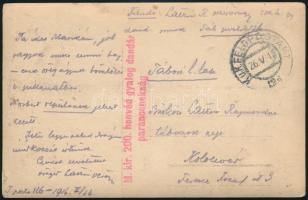 1916 Bürkösi Latzin Rajmund (1858-1929) vezérőrnagy későbbi altábornagy géppuska-ellenőrzést végez a...