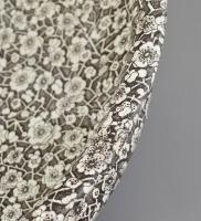 Antik 3 darabos mosdókészlet, matricás fajansz, jelzett, sérült. Kancsó m:30cm, mosdótál d:40cm, sza...