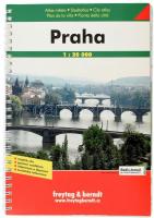 Prága atlasz. 1:20.000. Praha, 2005, Freytag & Brendt. Spirálkötésben.