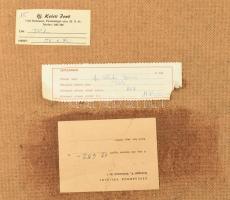 Keleti Jenő (1920-1998): Tél. Olaj, farost, jelzett, hátoldalán a művész és Képcsarnok Vállalat címk...