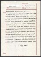 "A politikus, a hívő" Bajcsy-Zsilinszky Endréről írt gépirat, Bolgár Sándor írása, 7p