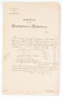 1859 Ofen / Buda, német nyelvű városházai iratok