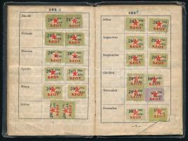 1951-1962 Pedagógusok szakszervezete tagsági könyv Zibolen Endre (1914-1999) pedagógus, neveléstörté...