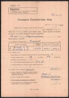 1947 Országos Épületjavítási Alap háborús károkat rögzítő jegyzőkönyvei / okmányai, 2 db