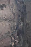 Náray Aurél (1883-1948): Női portré. Olaj, karton. Jelzett. Fa keretben. 34,5x24,5 cm