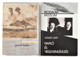 2 db József Attilával kapcsolatos könyv: Szántó Judit, Napló és visszaemlékezés, Bp., 1986 PIM; Vágó Márta: József Attila. Bp., 2005. Noran