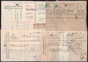 1930-1933 Temetkezéssel kapcsolatos számlák, iratok, összesen 17 db