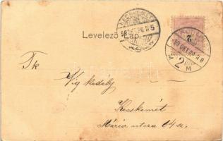 1899 Budapest XIII. Margitszigeti vízesés. Anton Ganz (r)