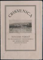 cca 1920-1940 Crikvenica, Tengeri fürdő és éghajlati gyógyhely az Adria partján Jugoszláviában, képes turisztikai ismertető prospektus, 12 p.