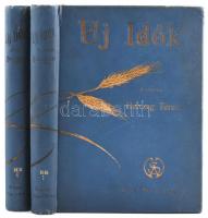 1916 Új idők I-II. folyóirat. 1916-os teljes évfolyam. Bp., Singer és Wolfner. Aranyozott egészvászon-kötésekben, kissé kopott borítókkal.