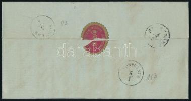 1869 gróf Széchenyi Sándor (1837-1913), Tolna megye főispánjának aláírt levele