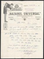 1931 Bukovina Radauti- Radóc Basarul Universal fejléces számla
