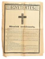 1899 Az Egyetértés október 6.-i különszáma az Aradi Vértanúk halálának 50 évfordulójára szakadásokkal