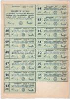 Mándok 1927. "Mándoki Takarékpénztár Részvénytársaság" tíz részvénye egyben, összesen 200P...