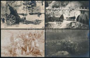 6 db I. világháborús katonai fotó és fotólap az ojtozi szorosból is