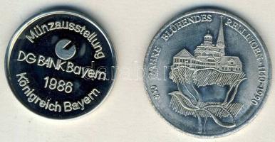 NSZK 1986. DG Bank-II.Ludvig" ffém emlékérem T:PP + NSZK 1990. "Rellingen" ffém emlékérem T:2