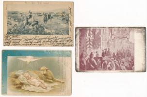 35 db RÉGI hosszúcímzéses képeslap vegyes minőségben / 35 pre-1910 postcards in mixed quality