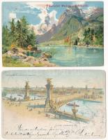 35 db RÉGI hosszúcímzéses képeslap vegyes minőségben / 35 pre-1910 postcards in mixed quality