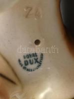 Royal dux porcelán tigris. Kézzel festett, jelzett, hibátlan. 19x8,5 cm