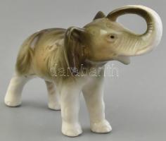 Roxal Dux elefánt. Kézzel festett, jelzett,hibátlan 13x9 cm