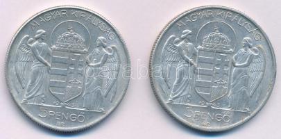 1943. 5P Al "Horthy Miklós 75. születésnapja" (2x) T:2,2-
Adamo P8.3