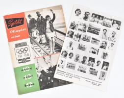 1968 A Sportélet Mexikói olimpia különszáma benne fotó az érmesekről, hozzá MTI fotó rajta Balczó István aláírásával