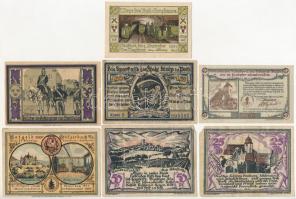 Német Birodalom ~1920. 7xklf papír szükségpénz tétel T:I-III
German Empire ~1920. 7xdiff paper nece...