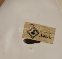 Retro iparművész száraz virág váza. Mázas kerámia. Jelzett, hibátlan 20x17 cm