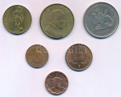 Vegyes 10db-os afrikai és közép-amerikai érme tétel, mind különféle, benne Costa ricai, trinidadi, u...