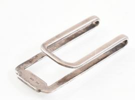 Ezüst(Ag) pénzcsipesz, jelzett, 6×2,5 cm, nettó: 19,39 g