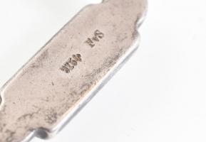 Ezüst(Ag) pénzcsipesz, jelzett, 6×2,5 cm, nettó: 19,39 g