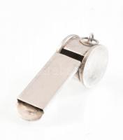 Ezüst(Ag) síp, jelzett, h: 4,5 cm, nettó: 10,26 g