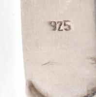 Ezüst(Ag) síp, jelzett, h: 4,5 cm, nettó: 10,26 g