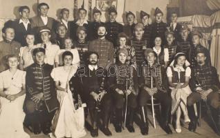 19 darabos régi nagy méretű fotó tétel: Mind jelzett: Bugesch Lajos, színezett, Leitmann Sándor, Bla...