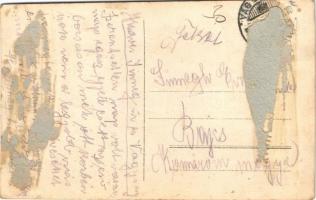 Osztrák-magyar katonák csoportja távcsővel / WWI Austro-Hungarian K.u.K. military, group of soldiers...