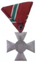 1944. "Ezüst Polgári Honvédelmi Érdemkereszt" ezüstözött hadifém kitüntetés mellszalaggal ...