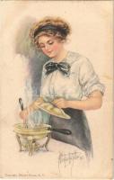 1914 American Girl No. 13. Lady art postcard. Edward Gross Co. s: Alice Luella Fidler (EK)