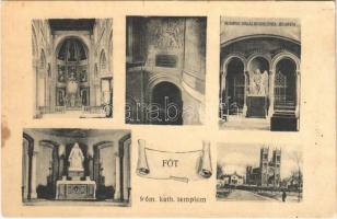 Fót, Római katolikus templom, Gróf Károlyi család nyughelyének bejárata. Kropacsek János kiadása (EK)