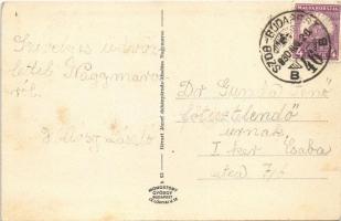 1930 Nagymaros, látkép. Hévart József kiadása + "SZOB - BUDAPEST 46 B" vasúti mozgóposta b...